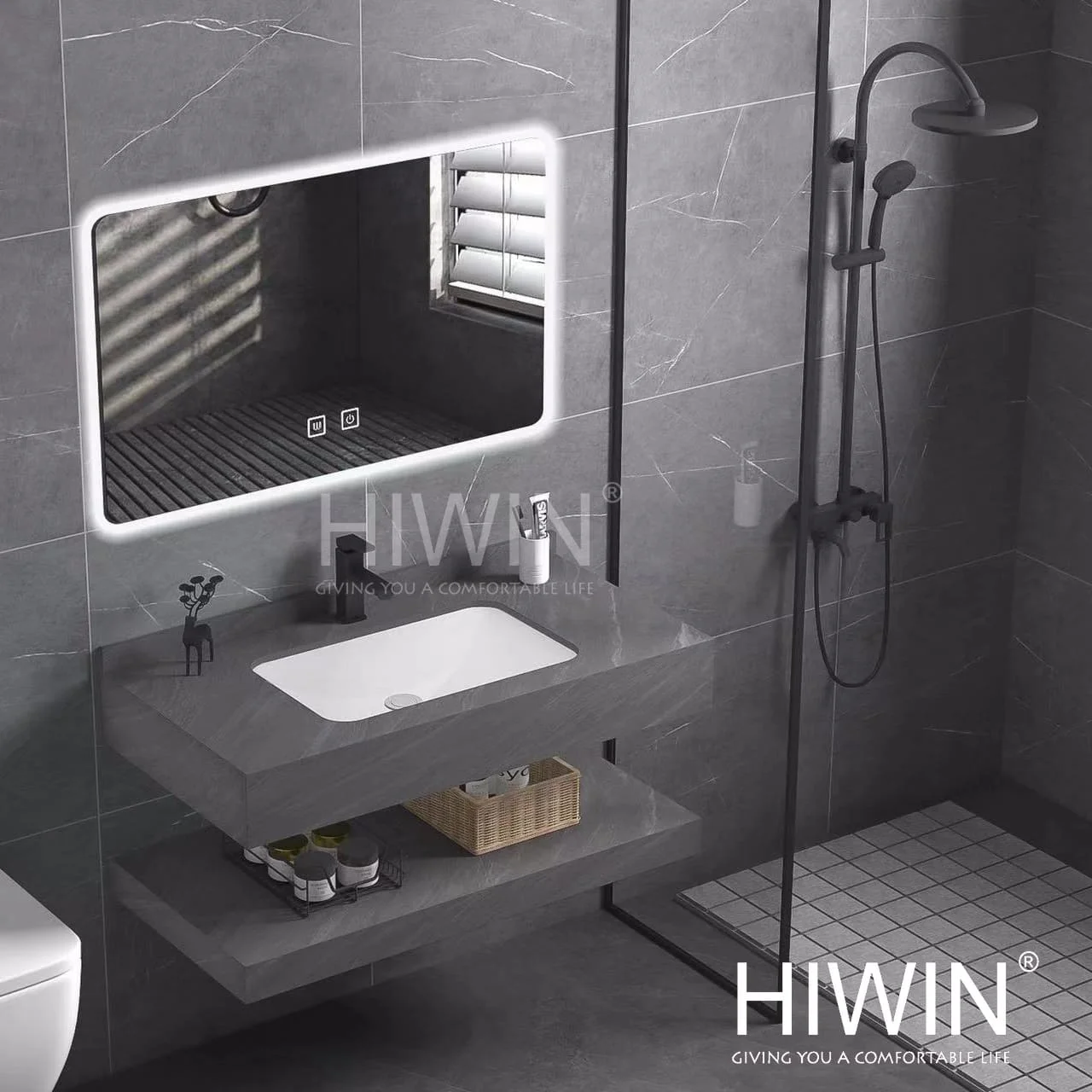 Tủ chậu lavabo treo tường Karat EWB-02-016-03-67