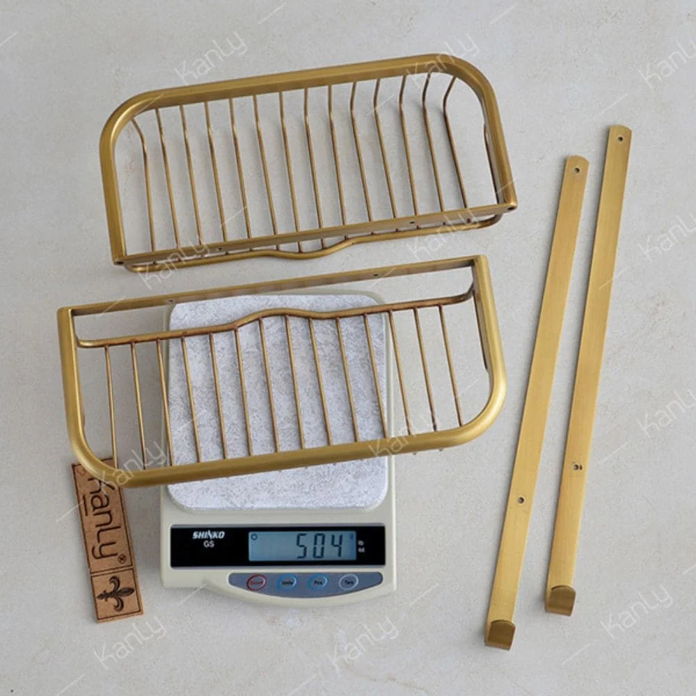 Kệ góc 2 tầng để đồ bằng đồng Kanly GCK27