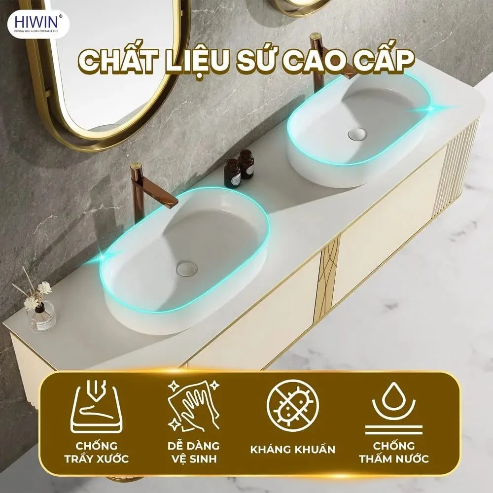 Bộ tủ chậu Lavabo phong cách Châu Âu Hiwin C-2209A