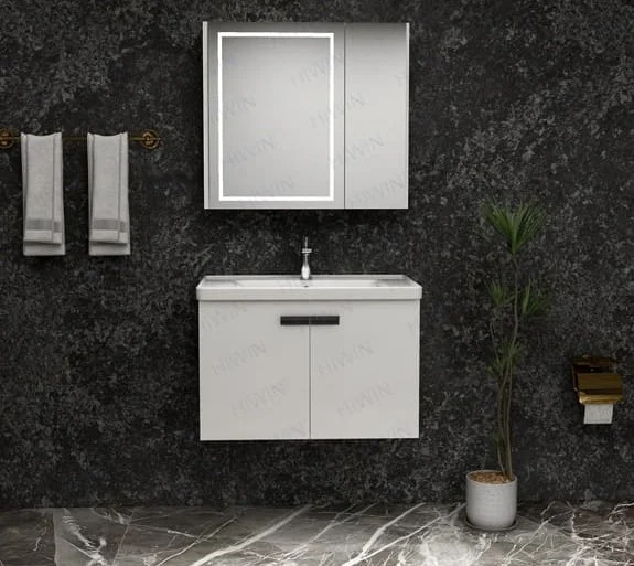 Bộ tủ chậu lavabo cao cấp màu xanh lam khói Hiwin YS-004