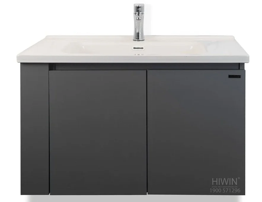 Bộ tủ chậu lavabo cao cấp màu xanh lam khói Hiwin YS-004