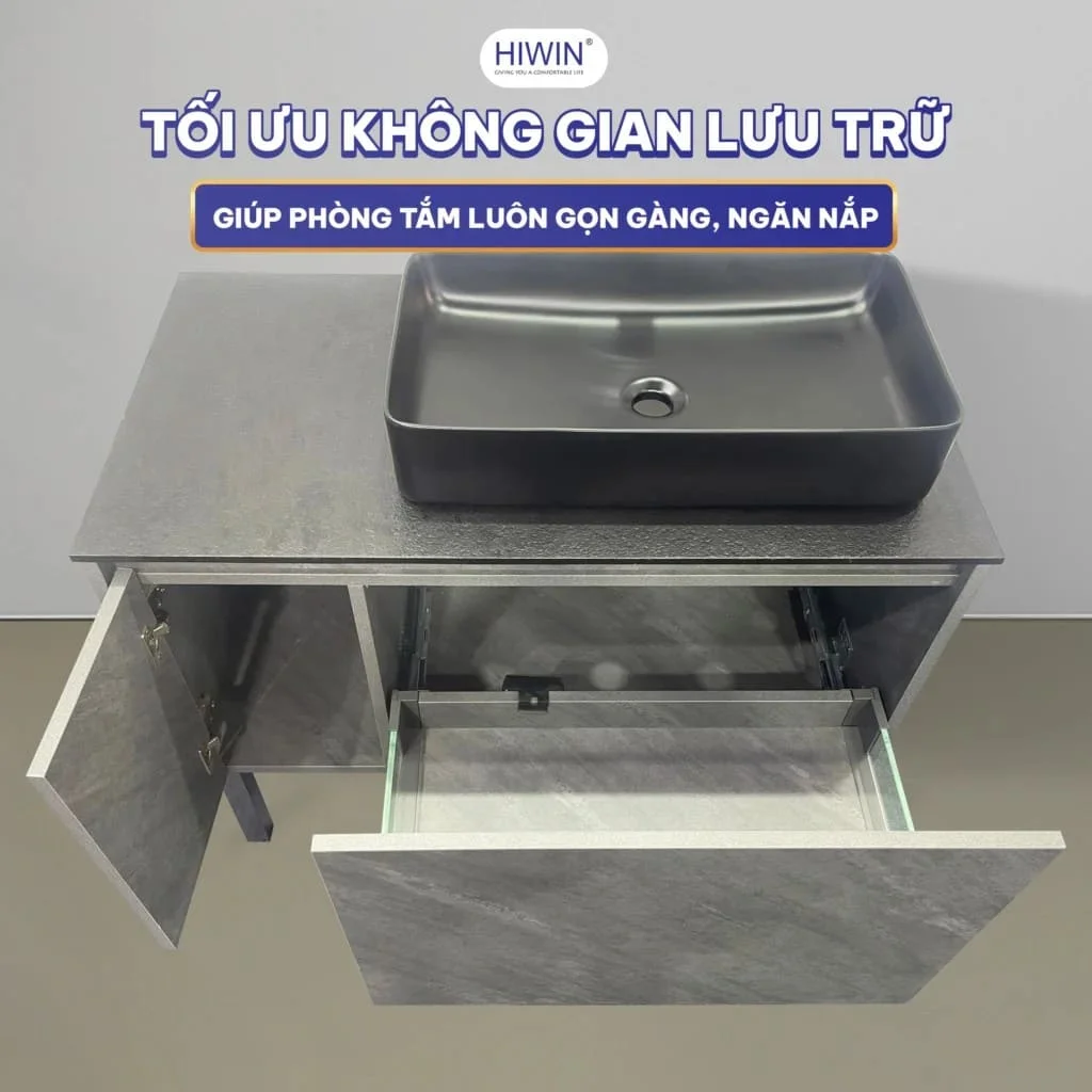 Bộ tủ chậu Lavabo Hiwin YS-100-ZH2