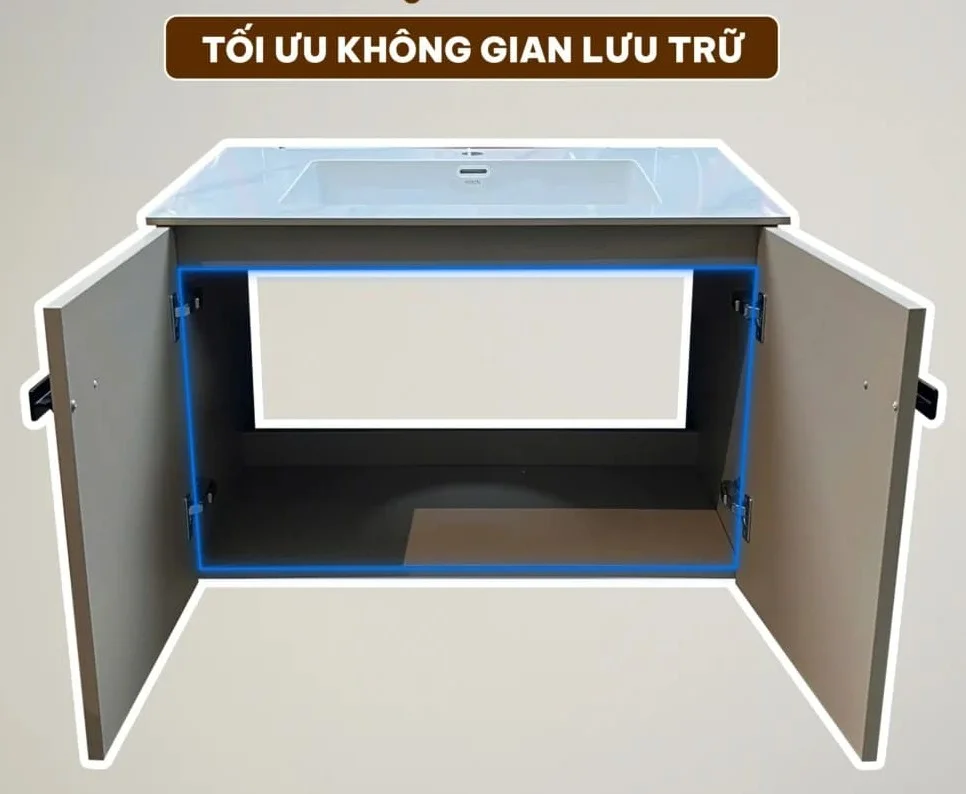 Bộ tủ chậu Lavabo phong cách Châu Âu Hiwin C-2209A