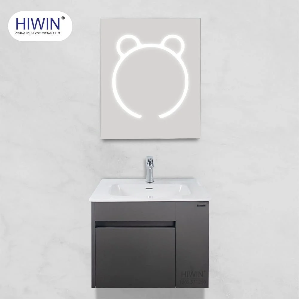Bộ tủ chậu lavabo cao cấp màu xanh lam khói Hiwin YS-004
