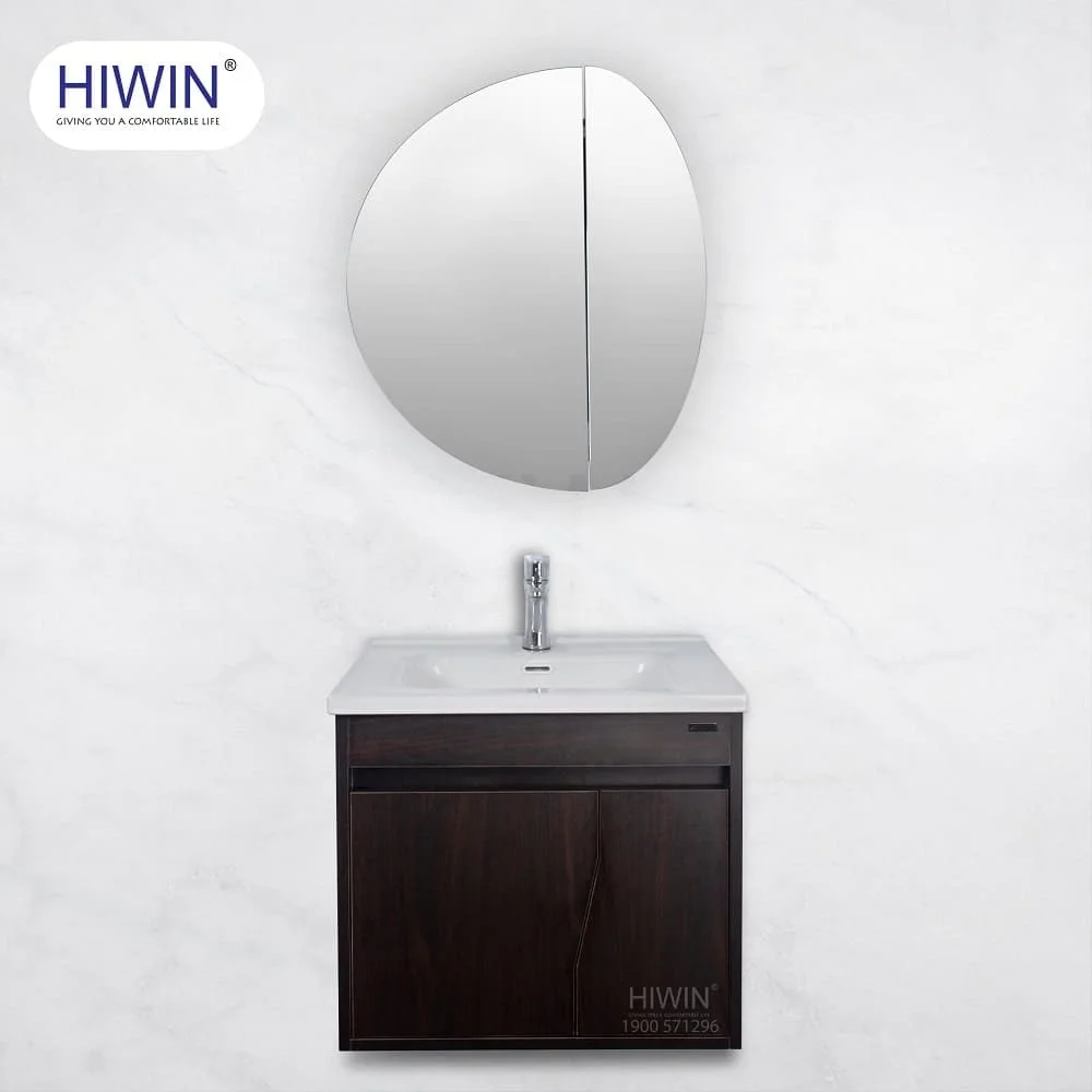 Bộ tủ chậu lavabo cao cấp màu xanh lam khói Hiwin YS-004