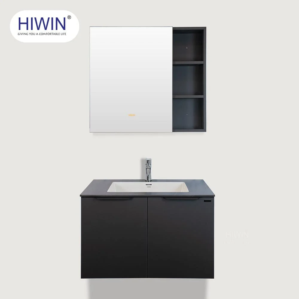 Bộ tủ chậu lavabo cao cấp màu xanh lam khói Hiwin YS-004