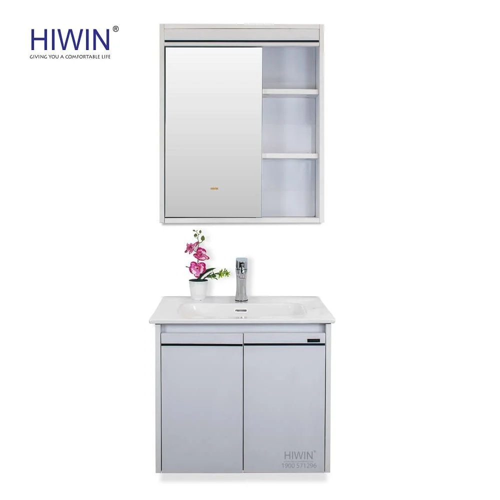 Bộ tủ chậu lavabo cao cấp màu xanh lam khói Hiwin YS-004