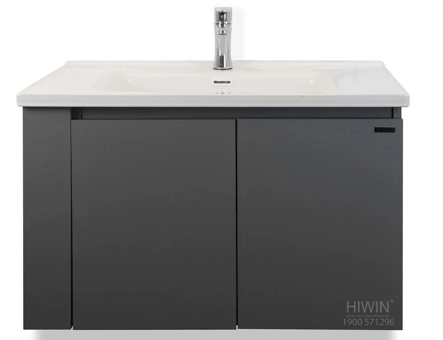 Bộ tủ chậu lavabo cao cấp màu xanh lam khói Hiwin YS-004