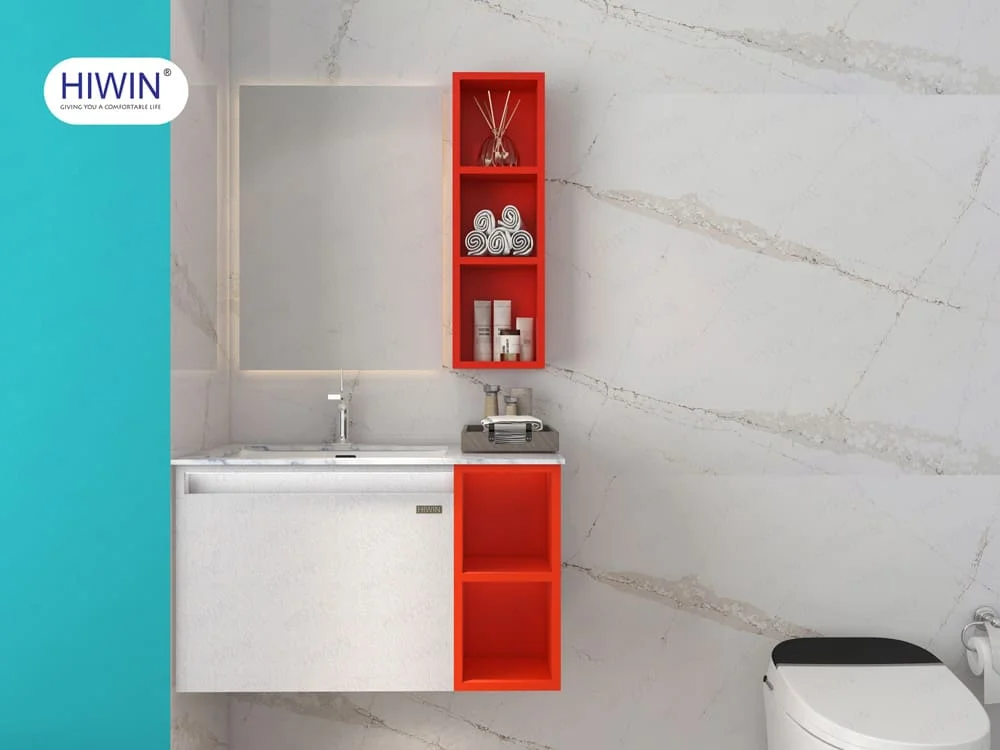 Bộ tủ chậu lavabo cao cấp màu xanh lam khói Hiwin YS-004