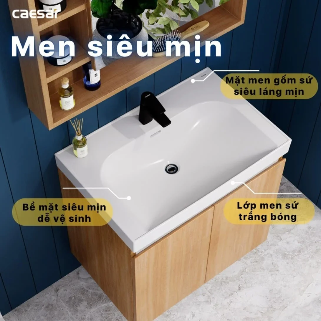Chậu Rửa Lavabo dương vành Caesar LF5358