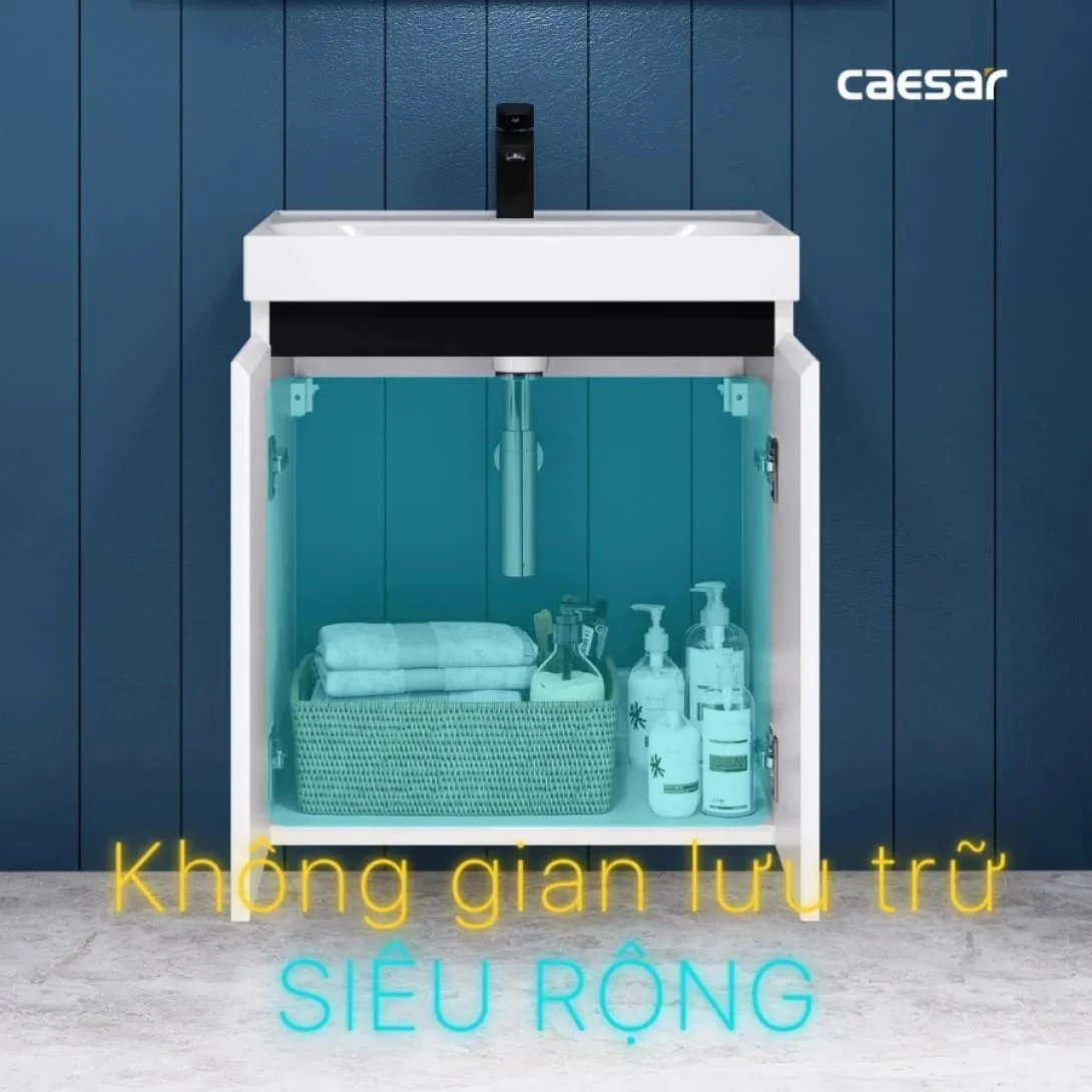 Tủ Lavabo Phòng Tắm Caesar EH15028DDLV (Không gồm lavabo và vòi)