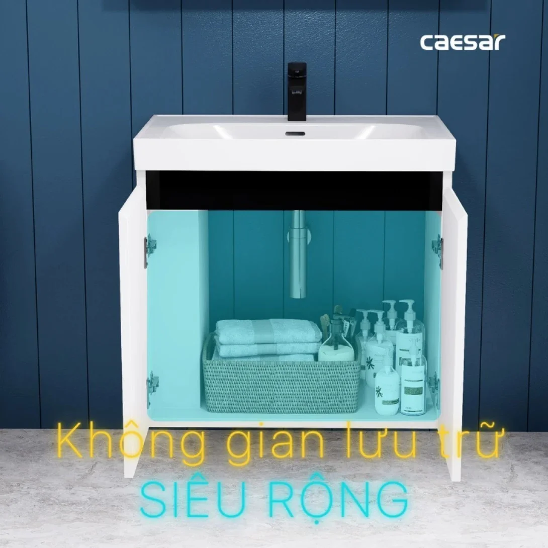 Tủ Lavabo Phòng Tắm Caesar EH15028DDLV (Không gồm lavabo và vòi)
