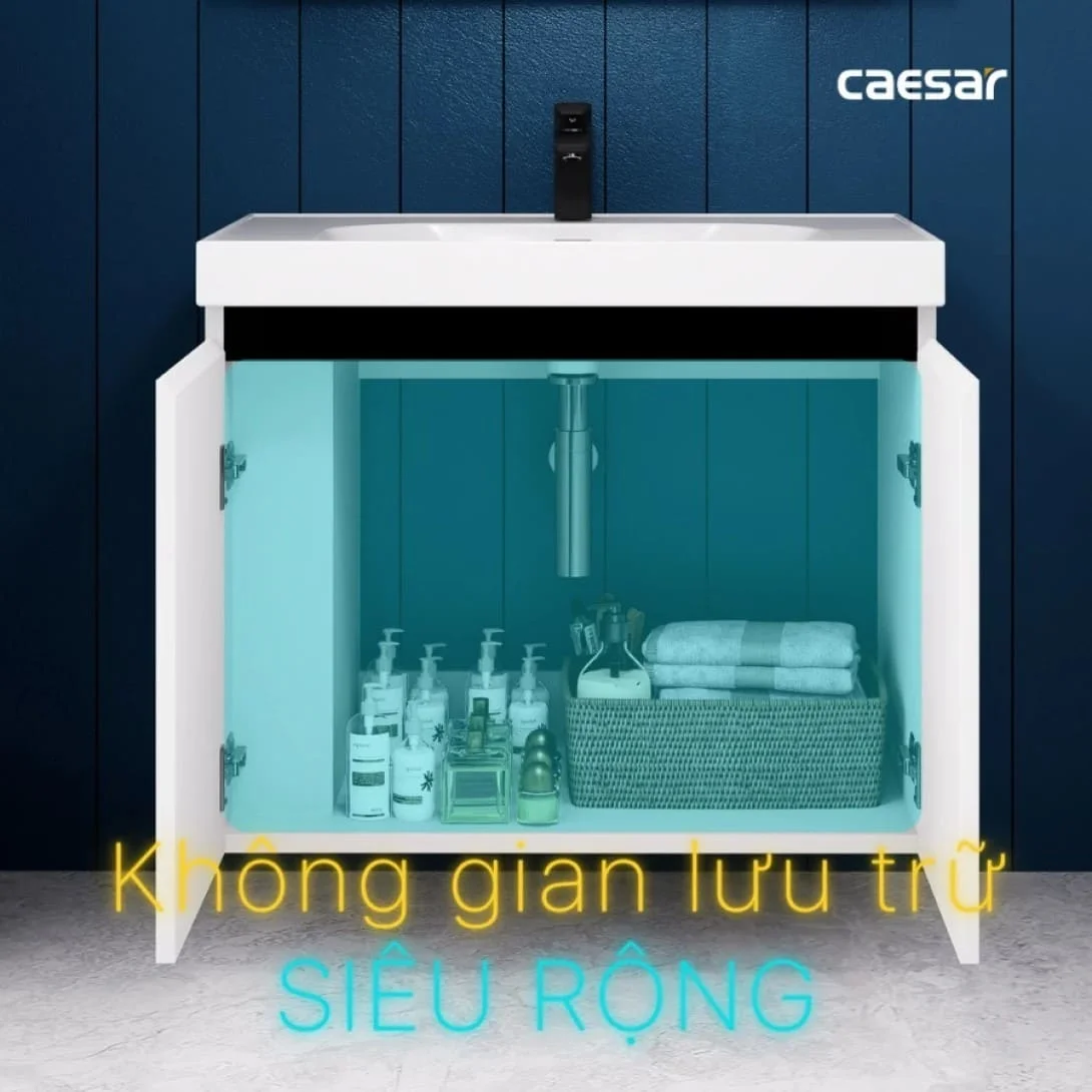 Tủ Lavabo Phòng Tắm Caesar EH15028DDLV (Không gồm lavabo và vòi)