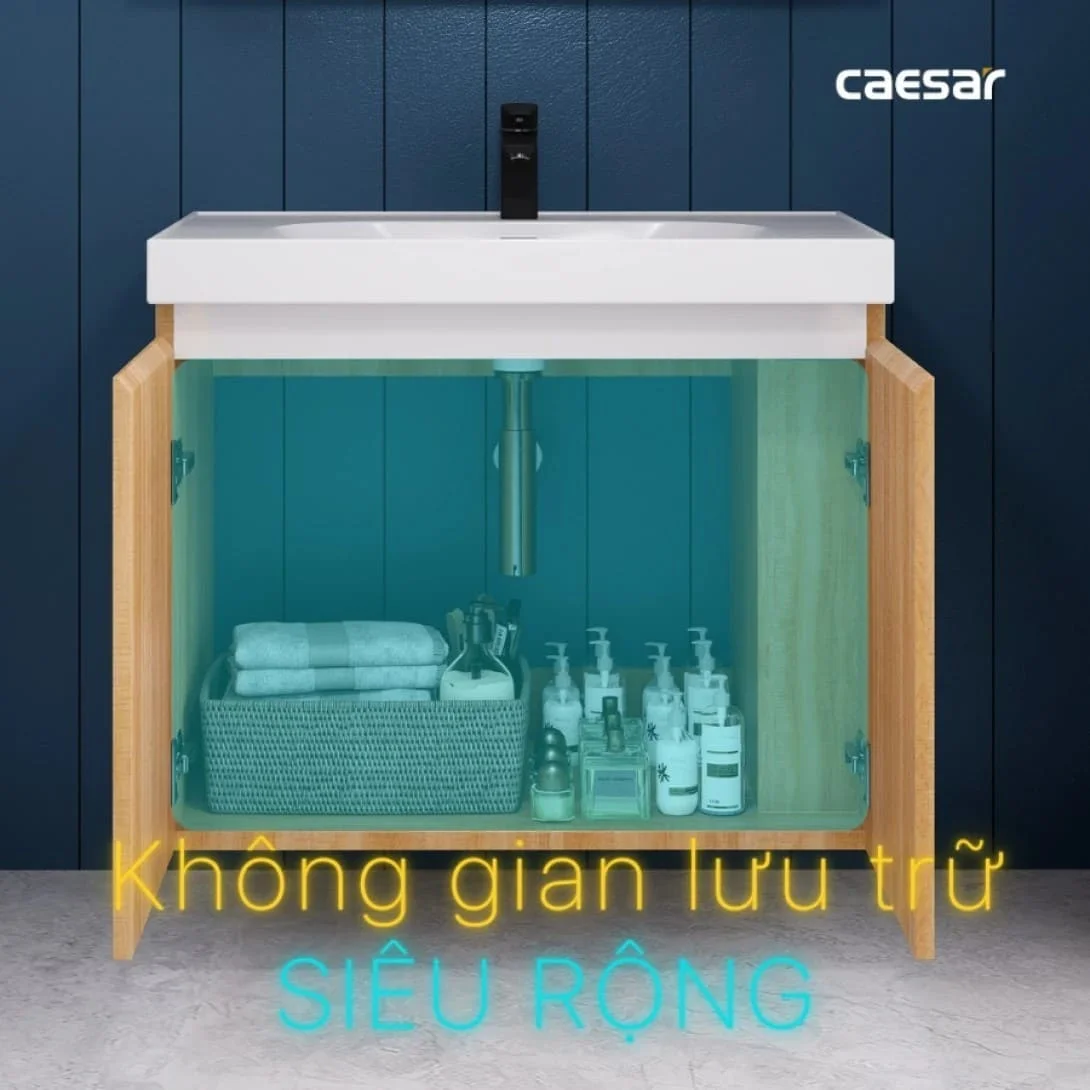 Tủ Lavabo Phòng Tắm Caesar EH15028DDLV (Không gồm lavabo và vòi)