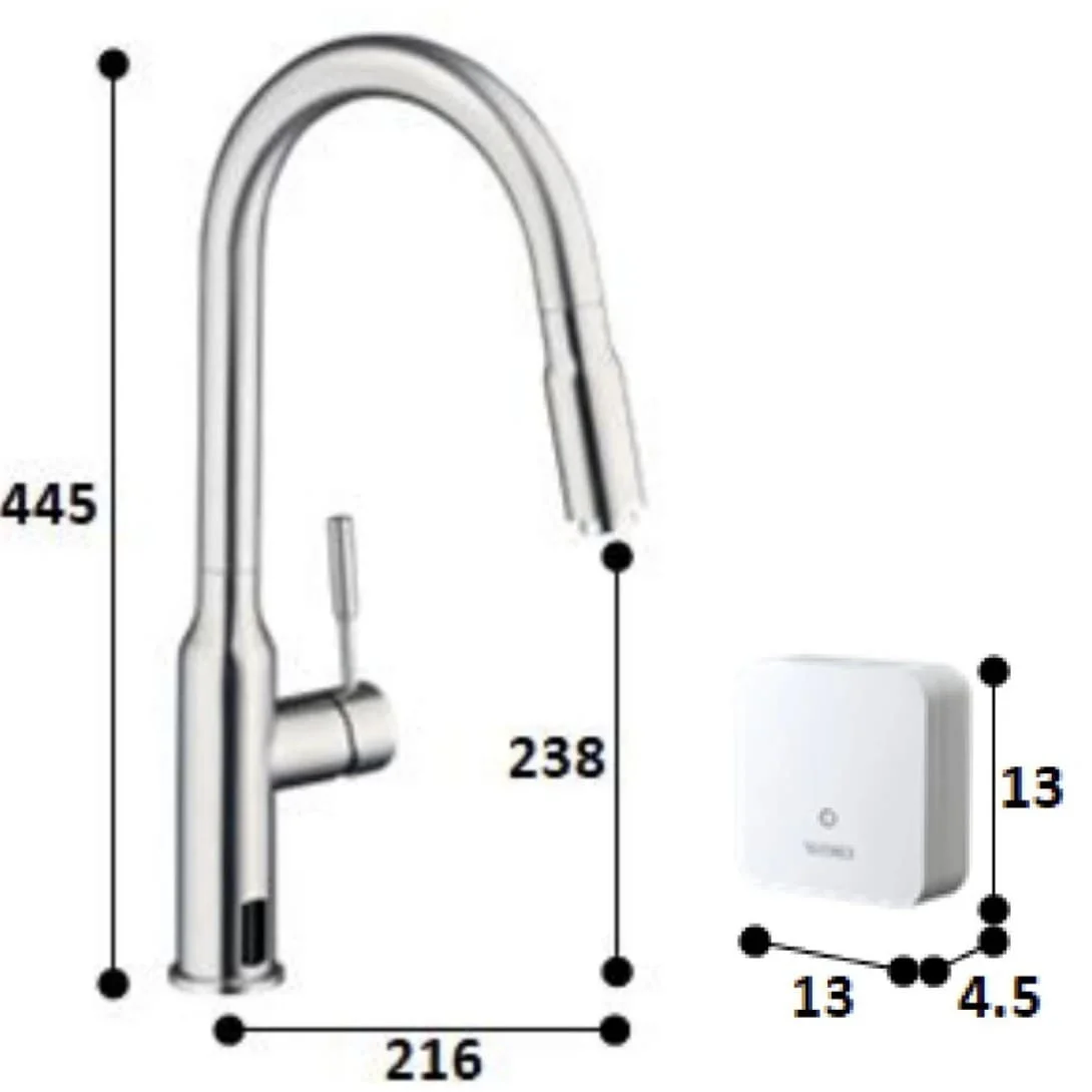 Vòi Rửa Chén Bát Diệt Khuẩn Dây Rút Nóng Lạnh Caesar KP1035SA