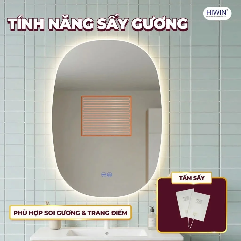 Gương thông minh đèn led Hiwin M-E5070LD-H