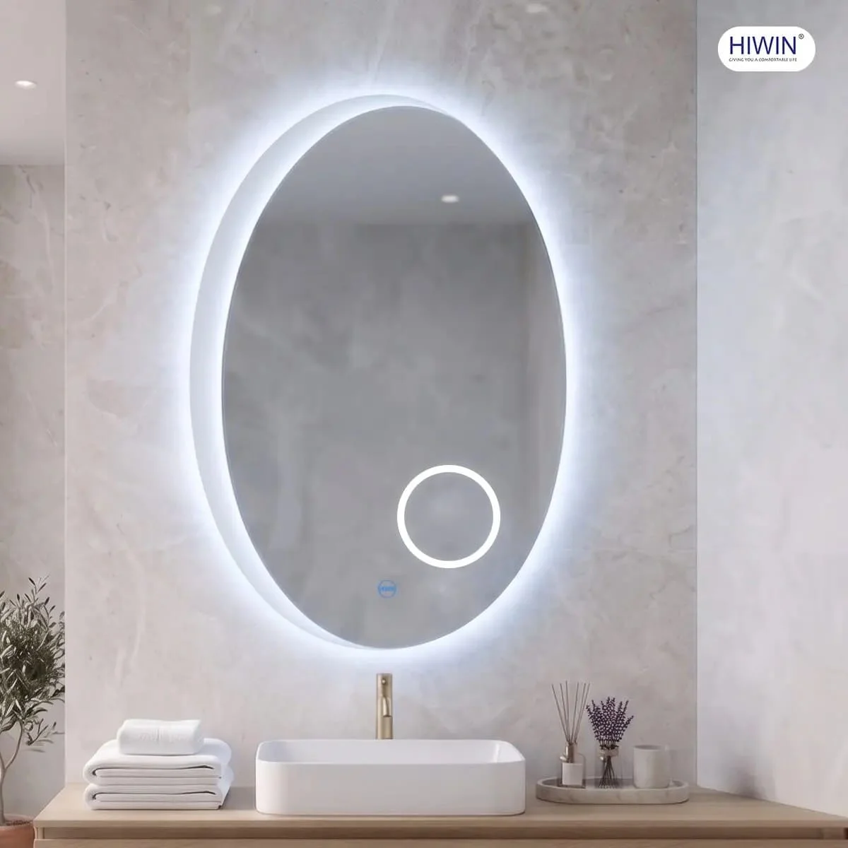 Gương cạo râu gương trang điểm hai mặt phóng đại 3X Hiwin J-0158