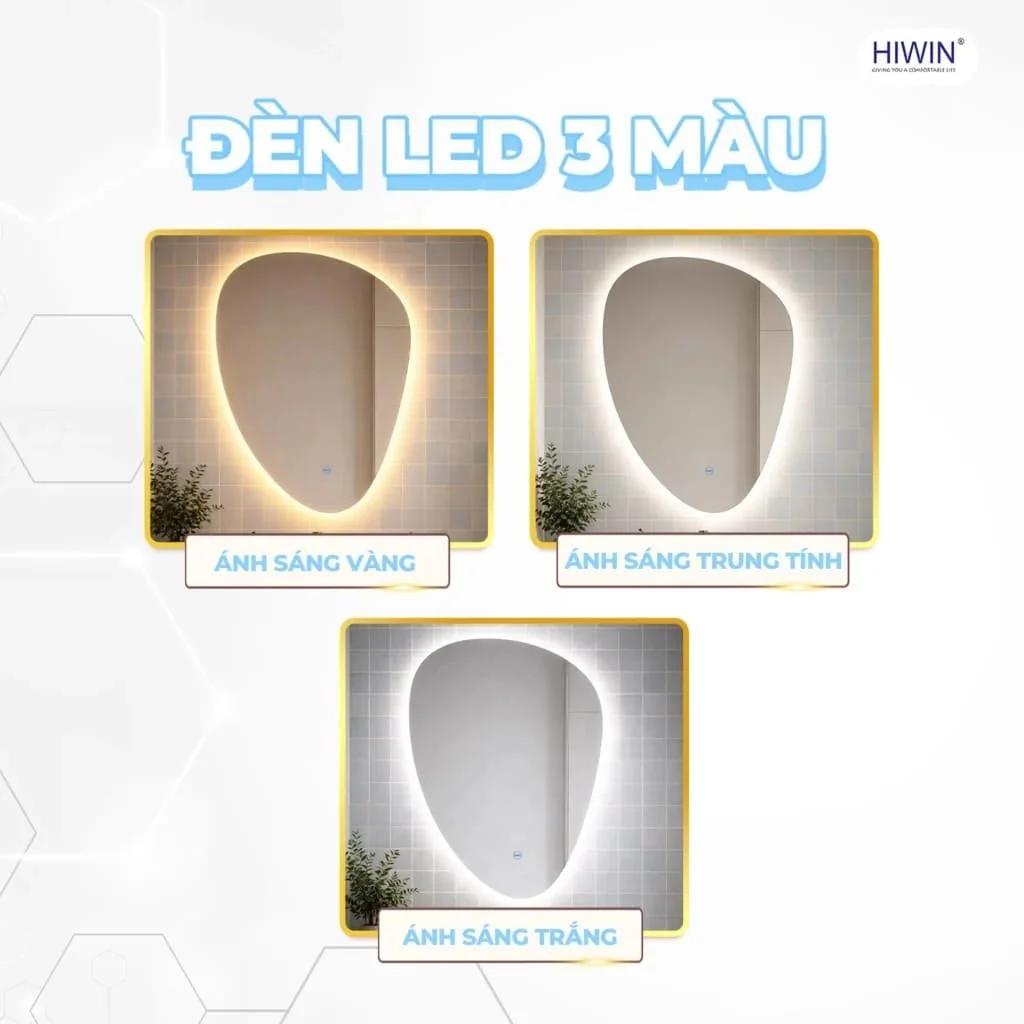 Gương cạo râu gương trang điểm gắn tường phóng tại 3X Hiwin J-006