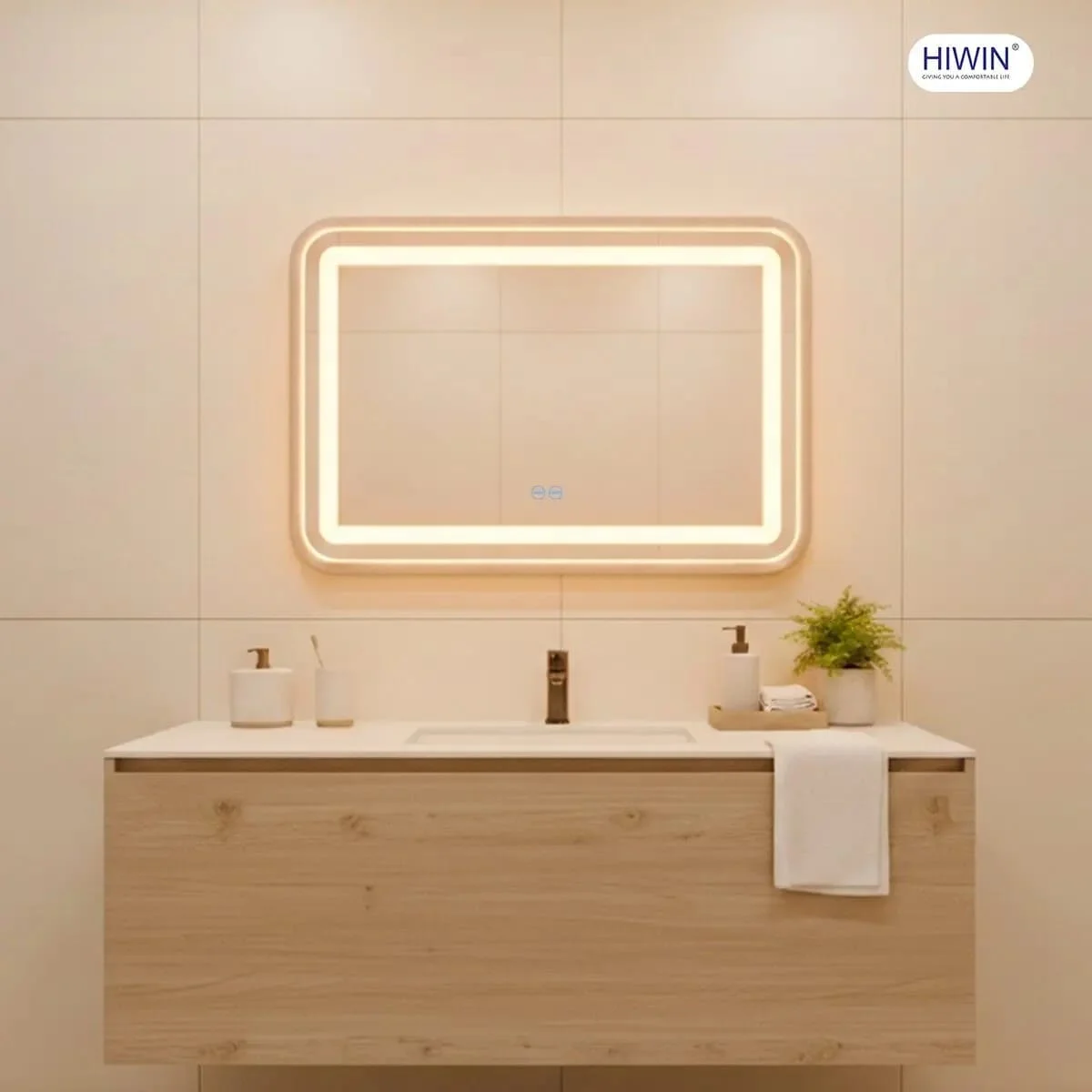 Gương cạo râu gương trang điểm hai mặt phóng đại 3X Hiwin J-0158