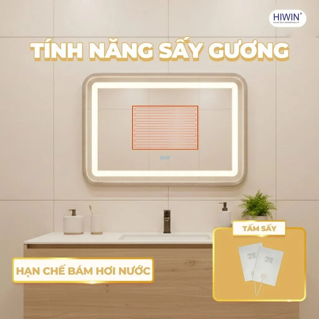Gương cạo râu gương trang điểm gắn tường phóng tại 3X Hiwin J-006