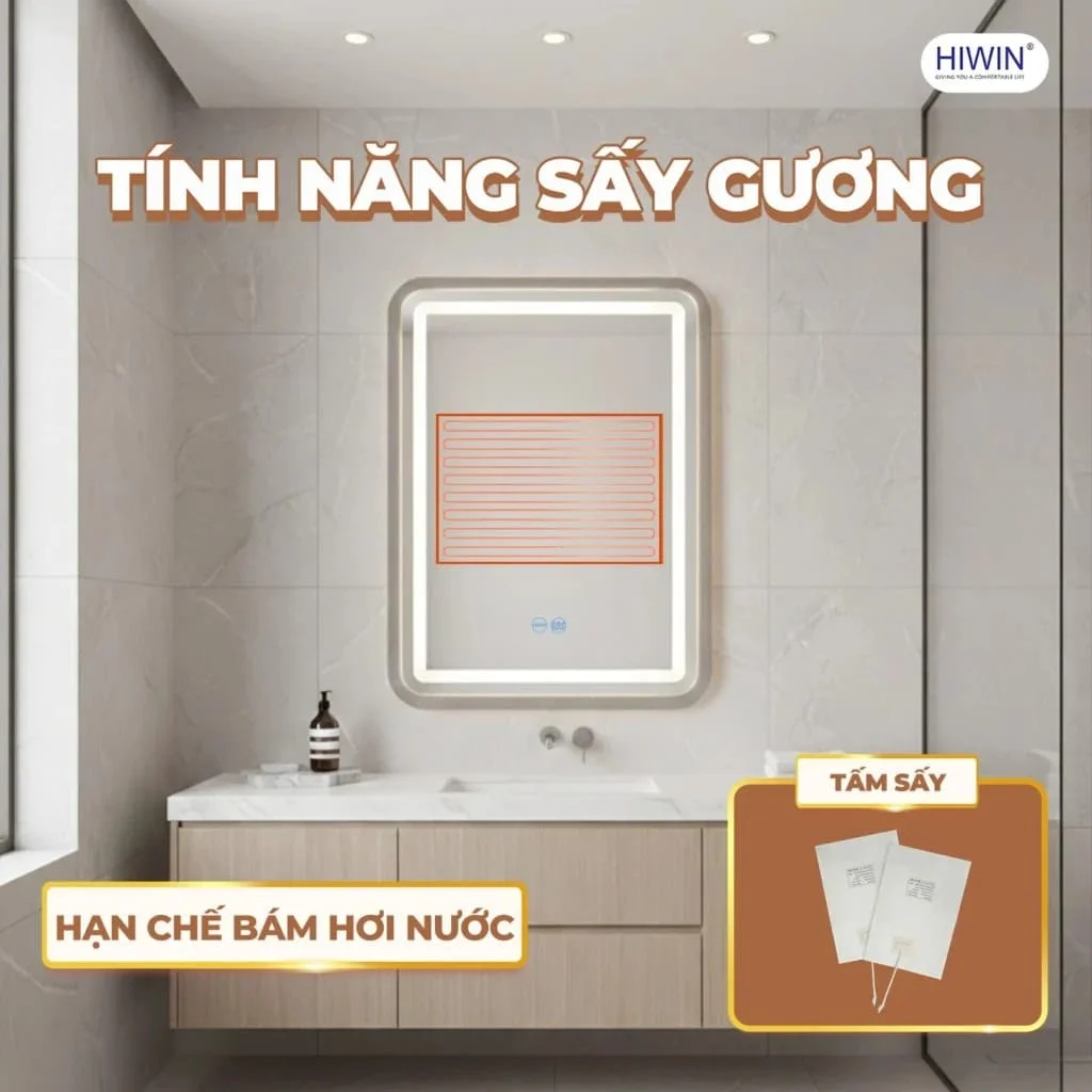 Gương cạo râu gương trang điểm gắn tường phóng tại 3X Hiwin J-006