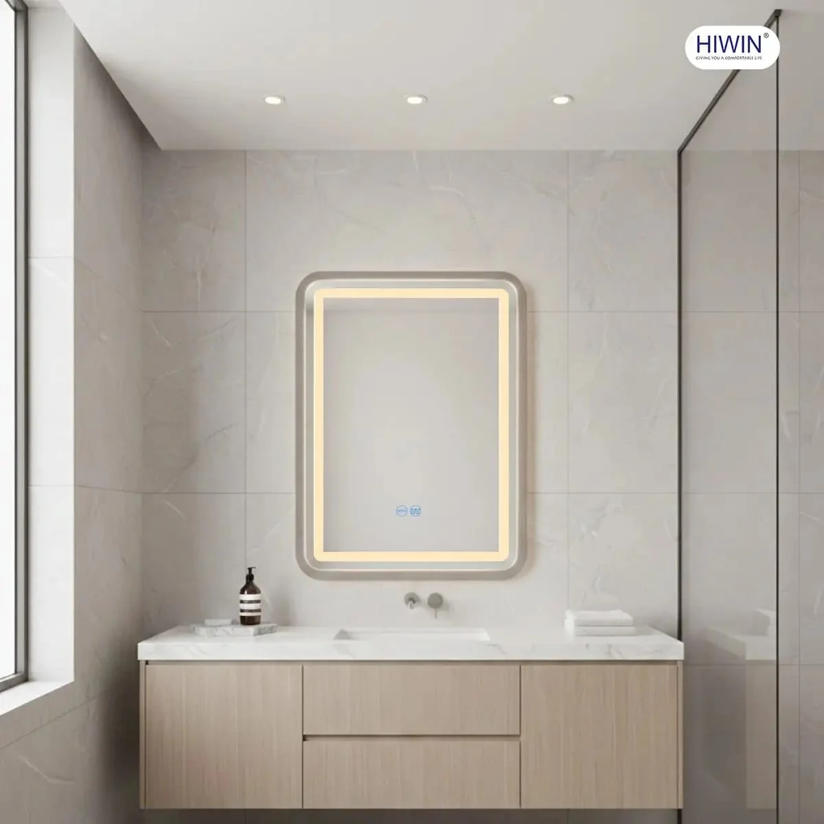 Gương cạo râu gương trang điểm hai mặt phóng đại 3X Hiwin J-0158