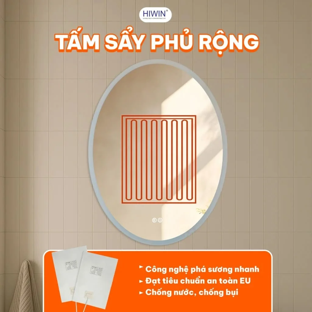 Gương cạo râu gương trang điểm gắn tường phóng tại 3X Hiwin J-006