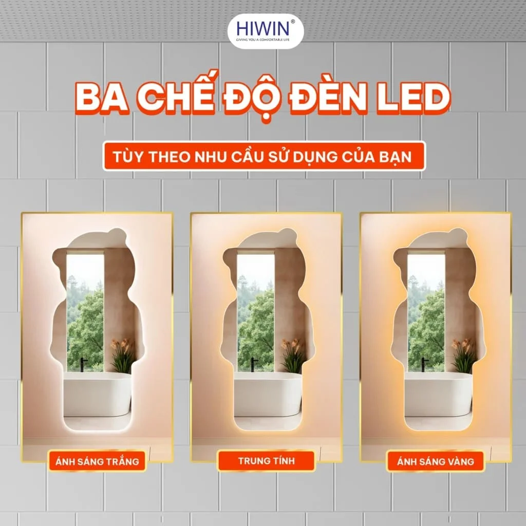 Gương cạo râu gương trang điểm gắn tường phóng tại 3X Hiwin J-006