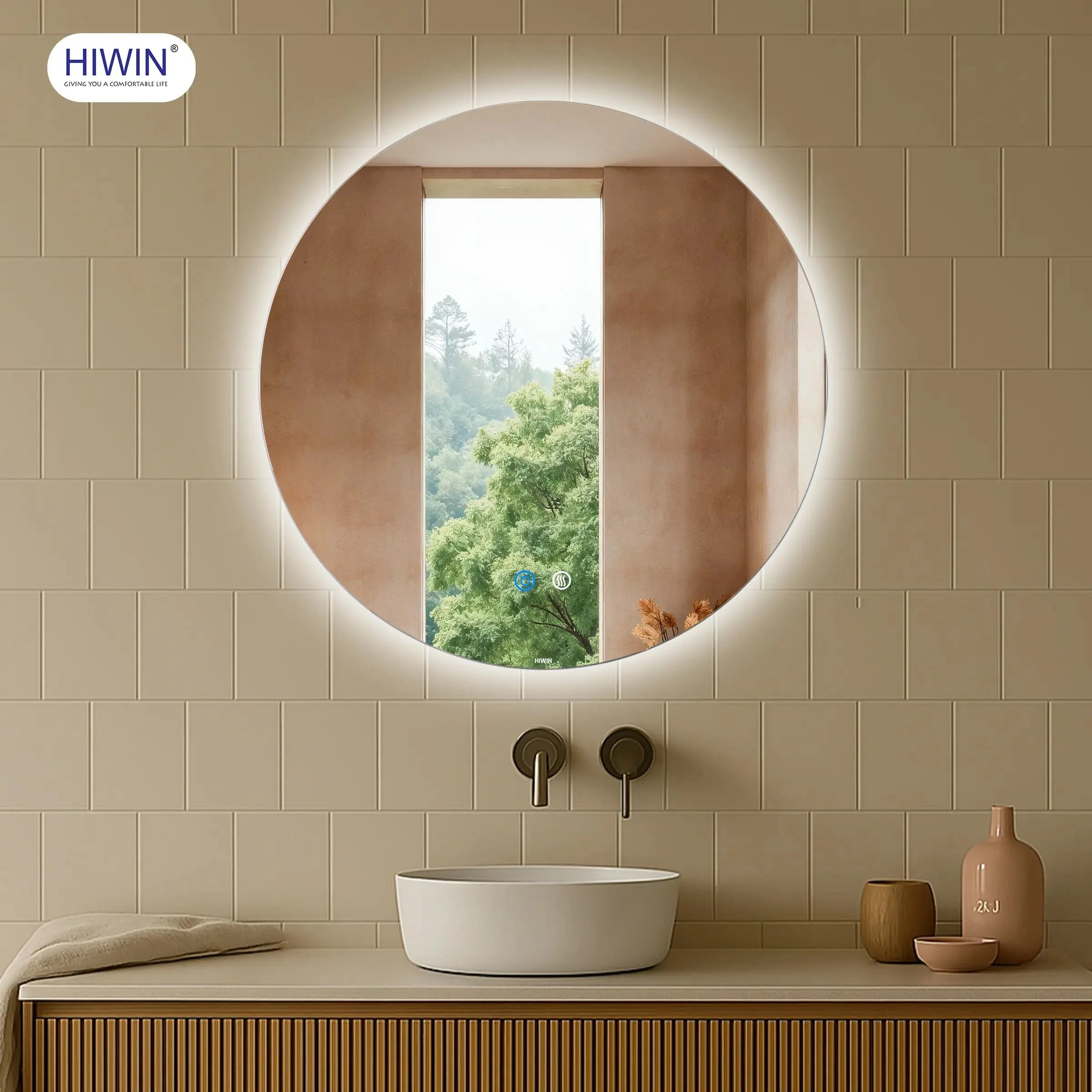 Gương cạo râu gương trang điểm hai mặt phóng đại 3X Hiwin J-0158