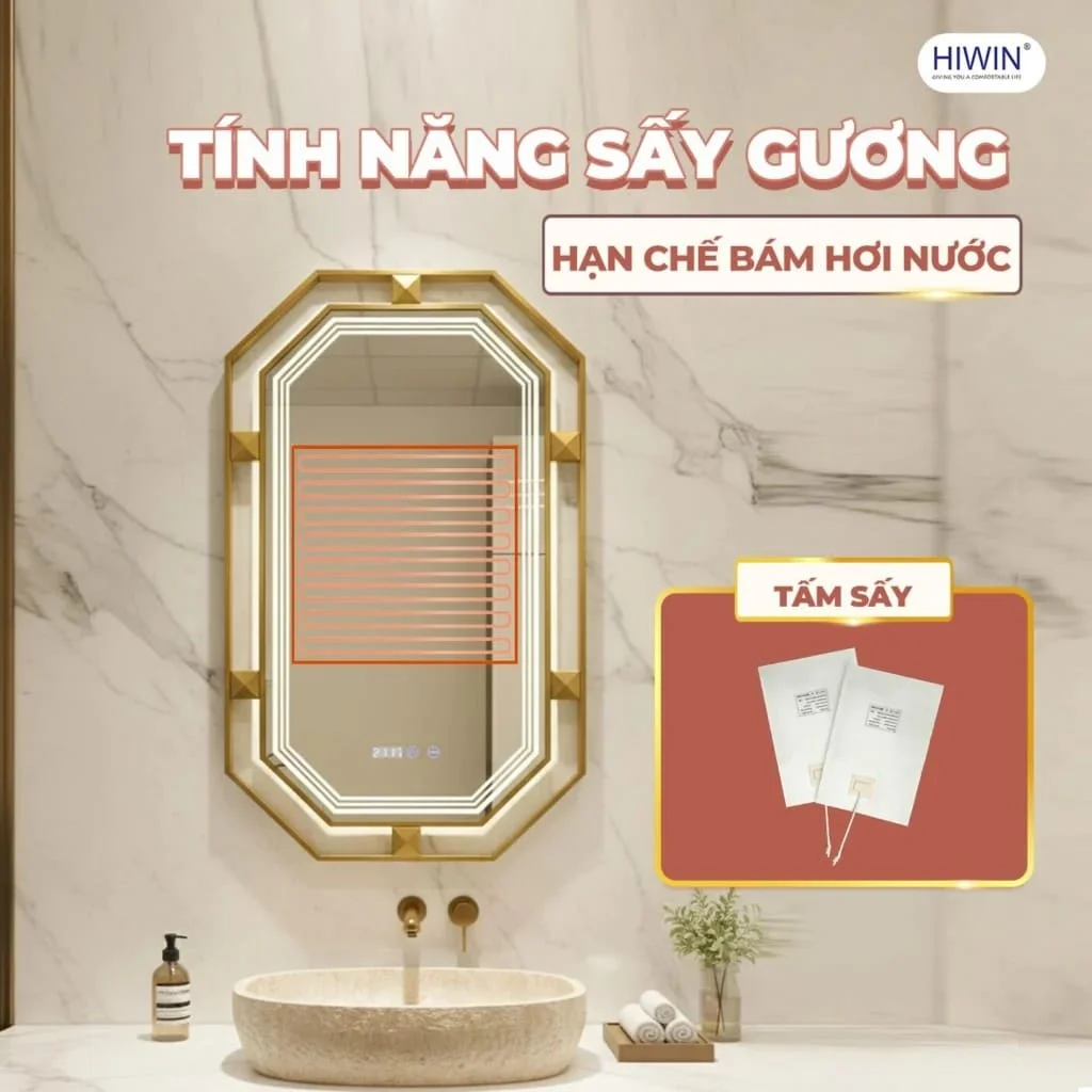 Gương cạo râu gương trang điểm gắn tường phóng tại 3X Hiwin J-006