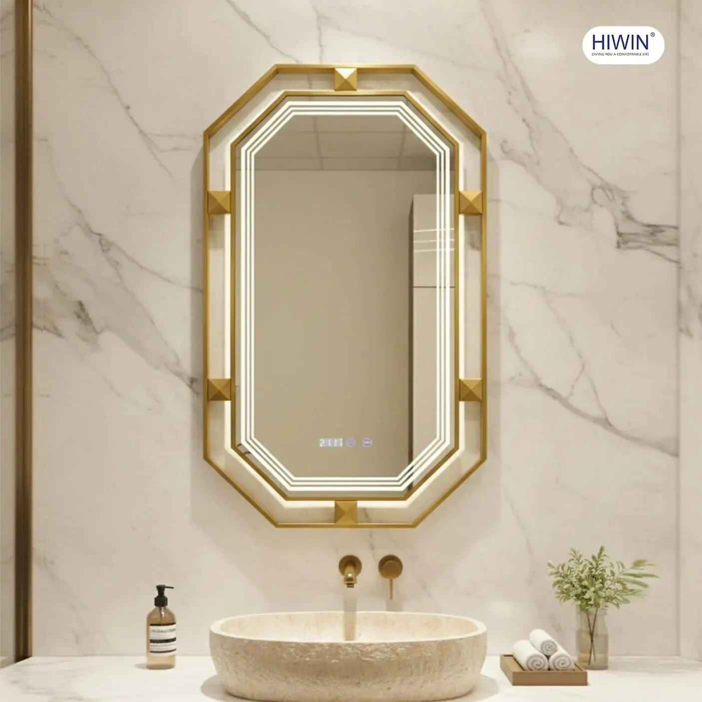 Gương cạo râu gương trang điểm hai mặt phóng đại 3X Hiwin J-0158