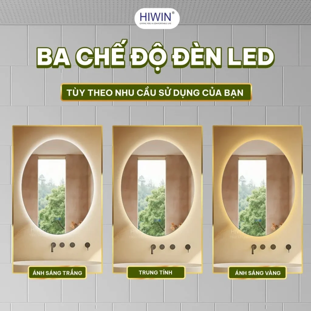 Gương cạo râu gương trang điểm gắn tường phóng tại 3X Hiwin J-006