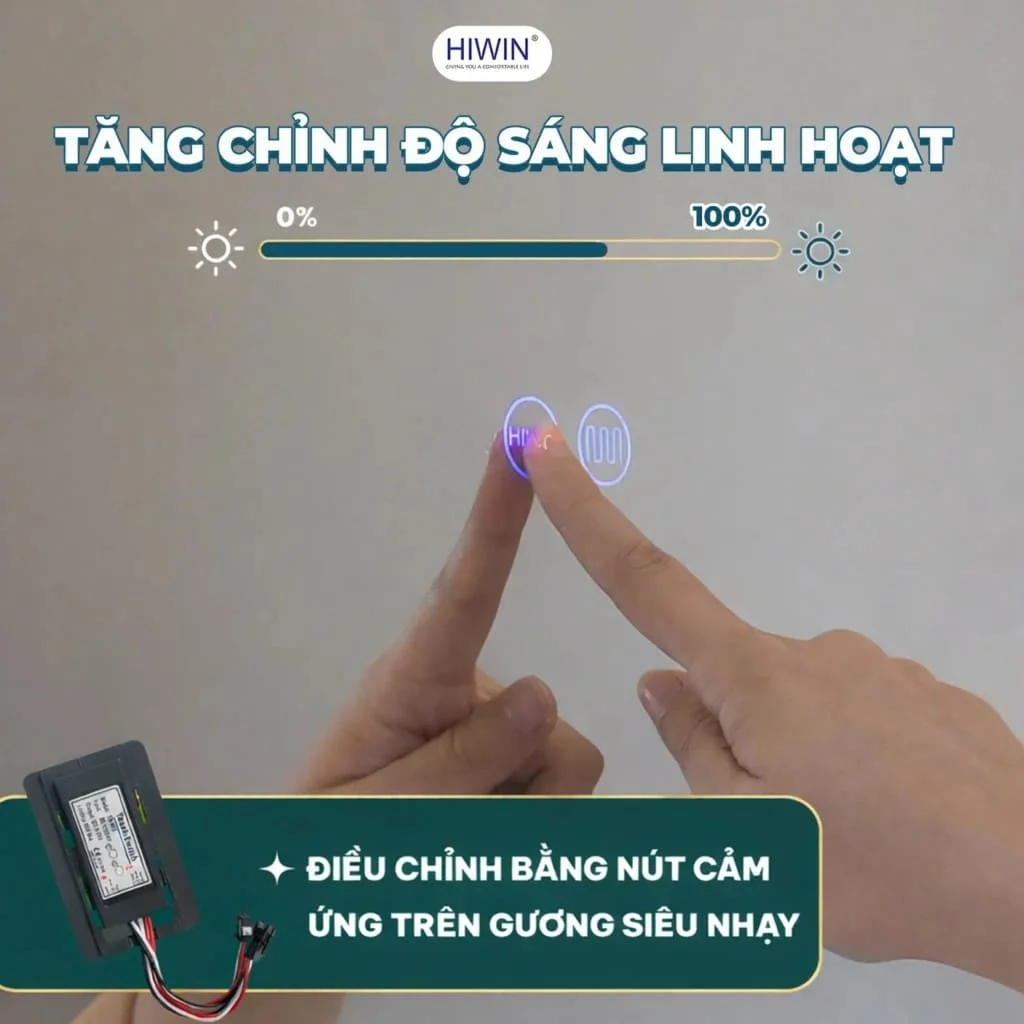 Gương cạo râu gương trang điểm gắn tường phóng tại 3X Hiwin J-006