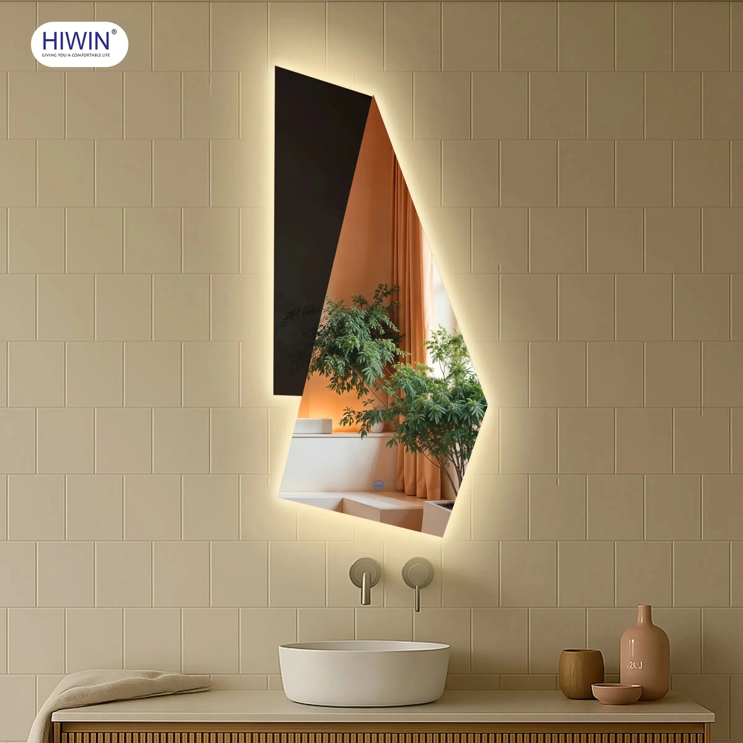 Gương cạo râu gương trang điểm hai mặt phóng đại 3X Hiwin J-0158