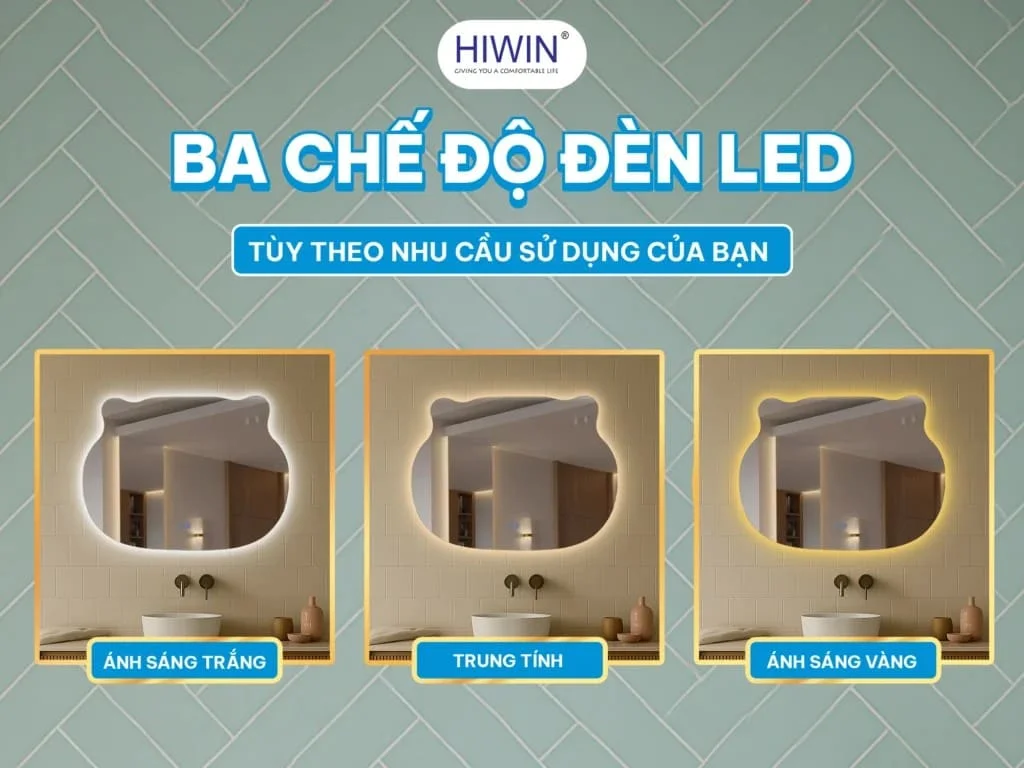 Gương thông minh hình Hello Kitty Hiwin M-KT8090LD-H