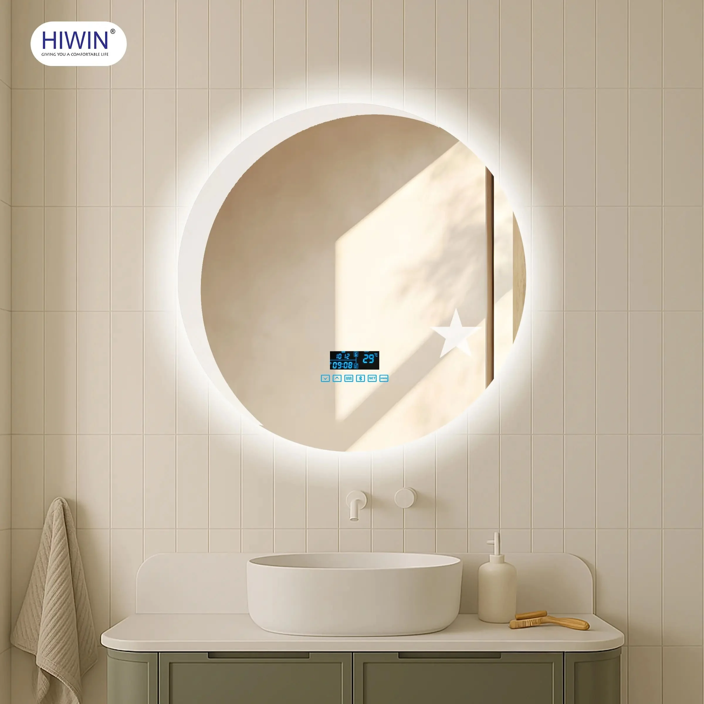 Gương cạo râu gương trang điểm hai mặt phóng đại 3X Hiwin J-0158