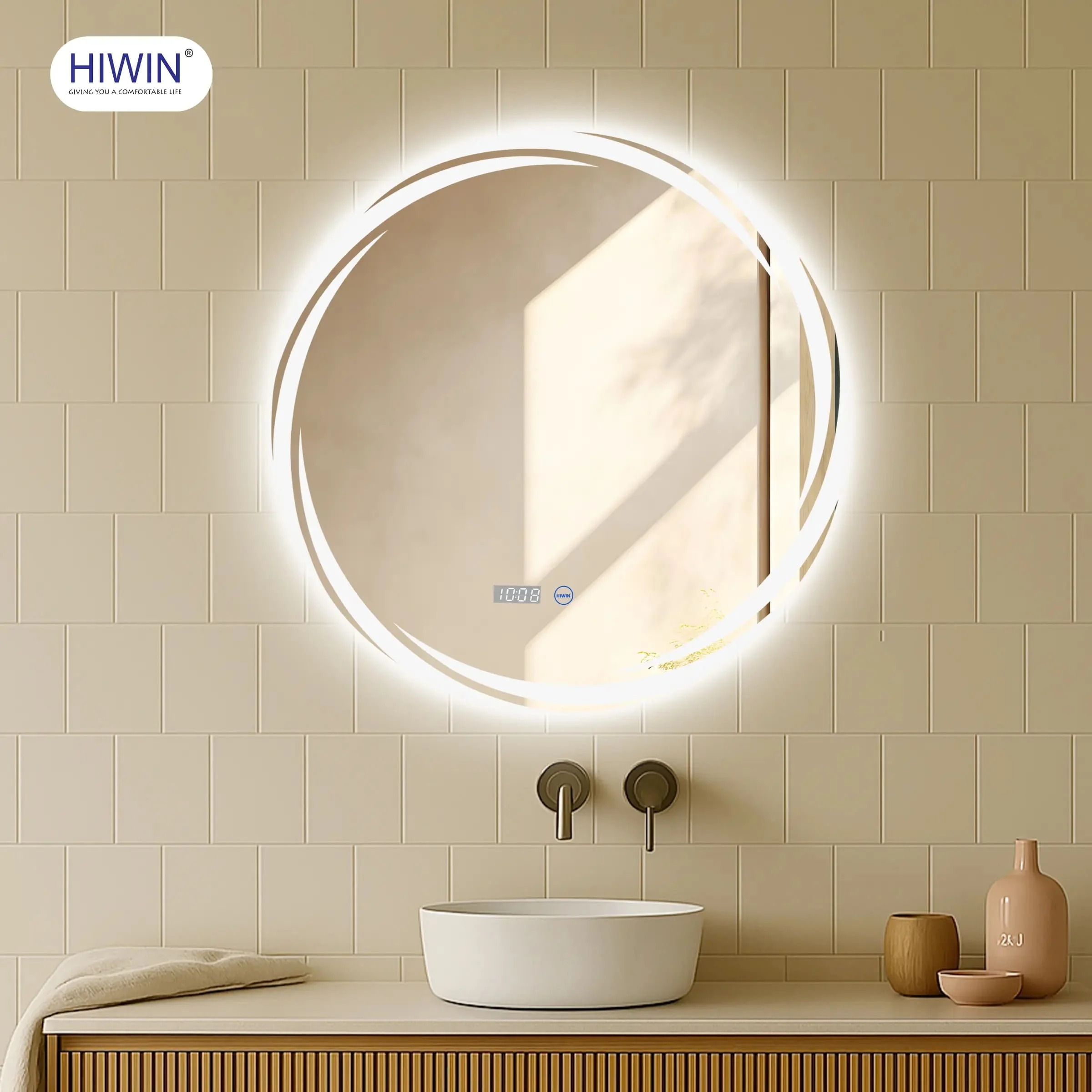 Gương cạo râu gương trang điểm hai mặt phóng đại 3X Hiwin J-0158