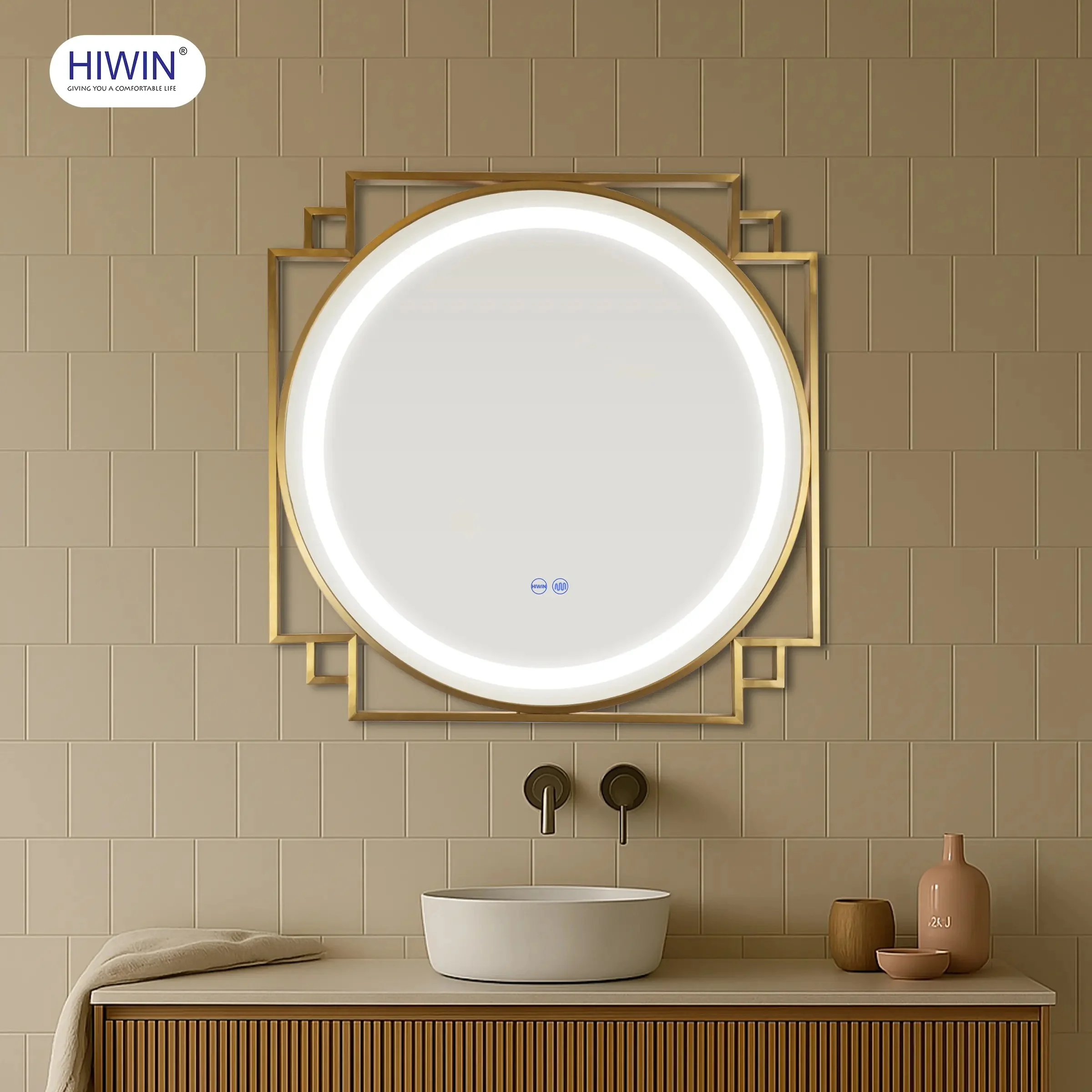 Gương cạo râu gương trang điểm hai mặt phóng đại 3X Hiwin J-0158