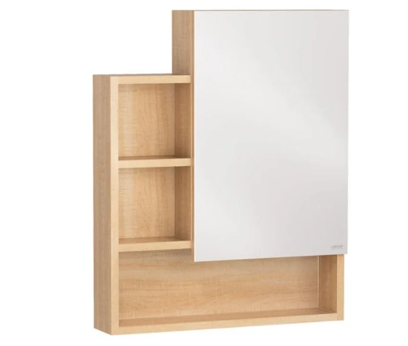 Tủ gương treo phòng tắm màu vân gỗ CAESAR EM1160W7V 