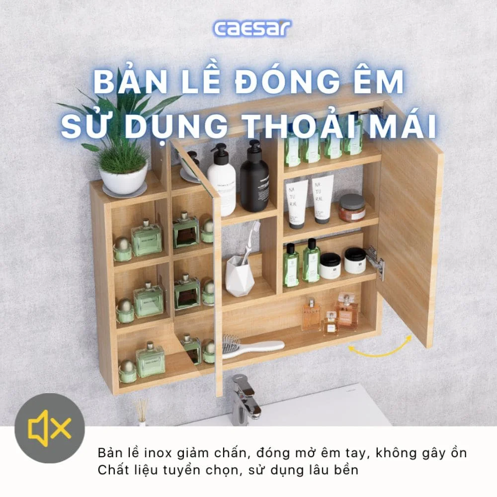 Tủ gương treo phòng tắm CAESAR EM0180W7V