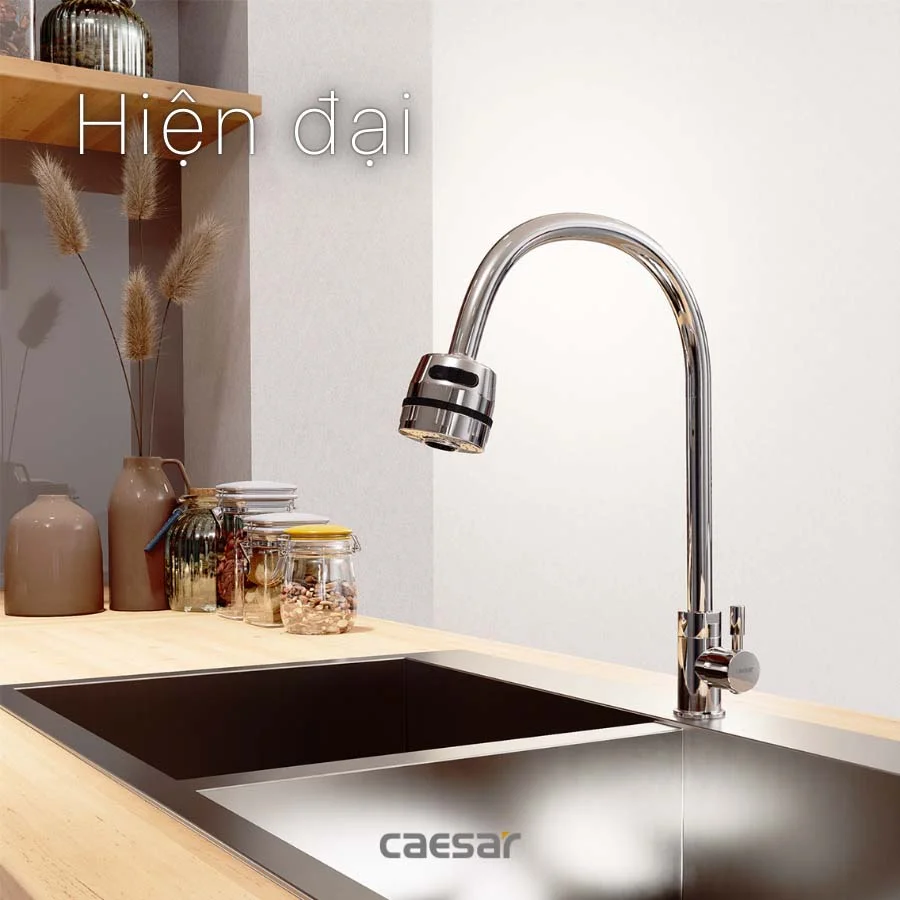 Vòi Rửa Bát Nóng Lạnh Caesar K695CV