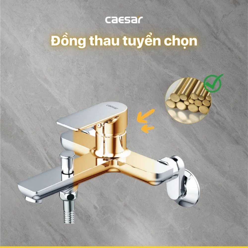 Bộ vòi sen tắm nhiệt độ Caesar TS620
