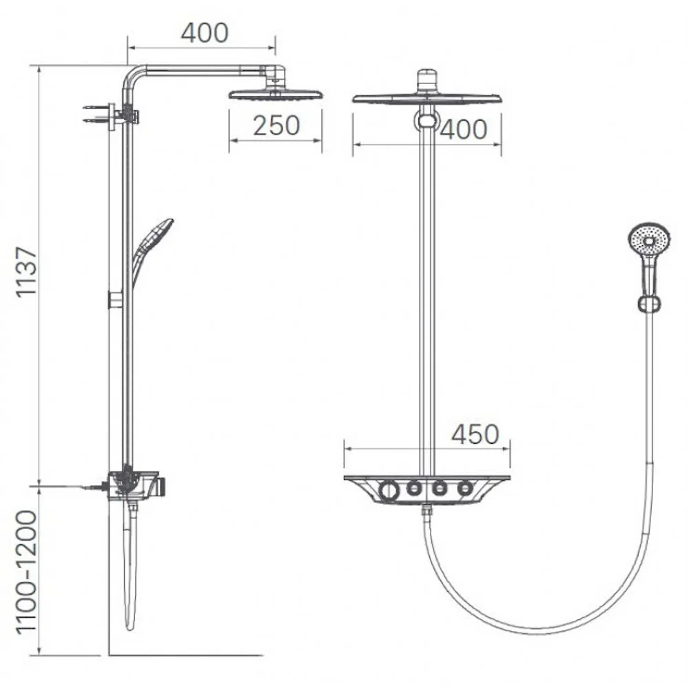 Sen tắm đứng nóng lạnh INAX BFV-1115S