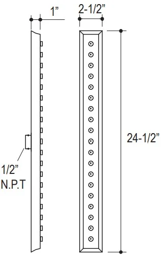 Bản vẽ thanh đỡ sen tắm Kallista P21436-00-CP