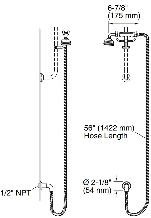 Bản vẽ bát sen 1 chức năng Kallista P21443-00-CP