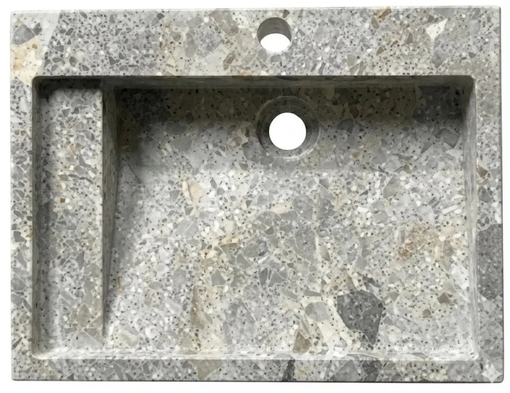 Chậu lavabo chân đứng ống trụ tròn Kanly MAR84CV