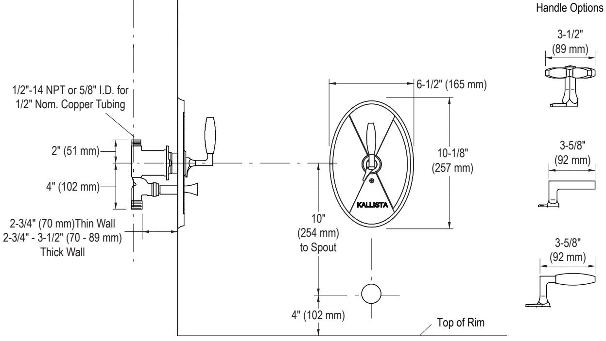 Bản vẽ Kallista P22616