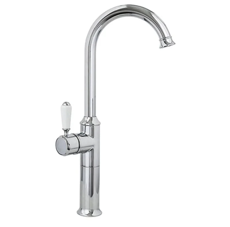 Vòi lavabo nóng lạnh màu đen thân cao Kanly GCC07B