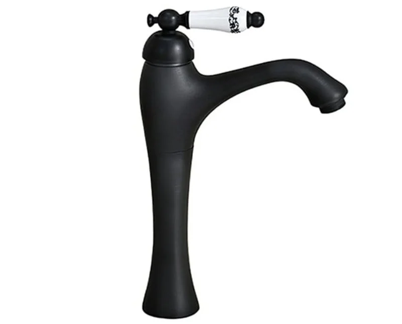 Vòi lavabo nóng lạnh màu đen Kanly GCV05B