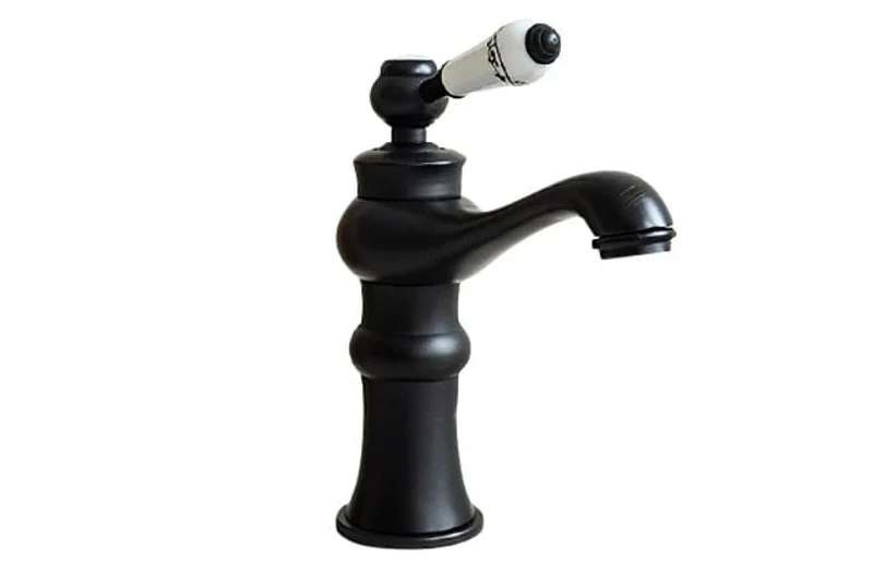Vòi lavabo nóng lạnh màu đen Kanly GCV05B